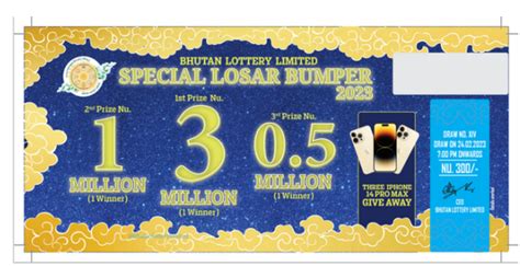 bhutan bumper result|Bhutan Lottery Limited .